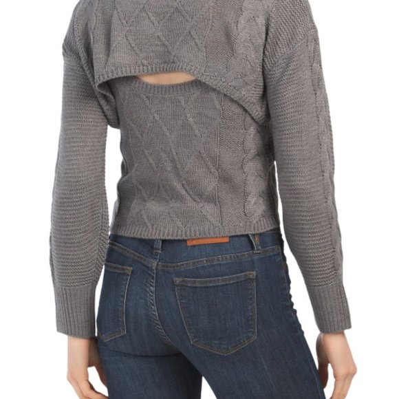 NYC ALLIANCE Juniors Cable Cut Out Twin Set - Picture 3 of 3